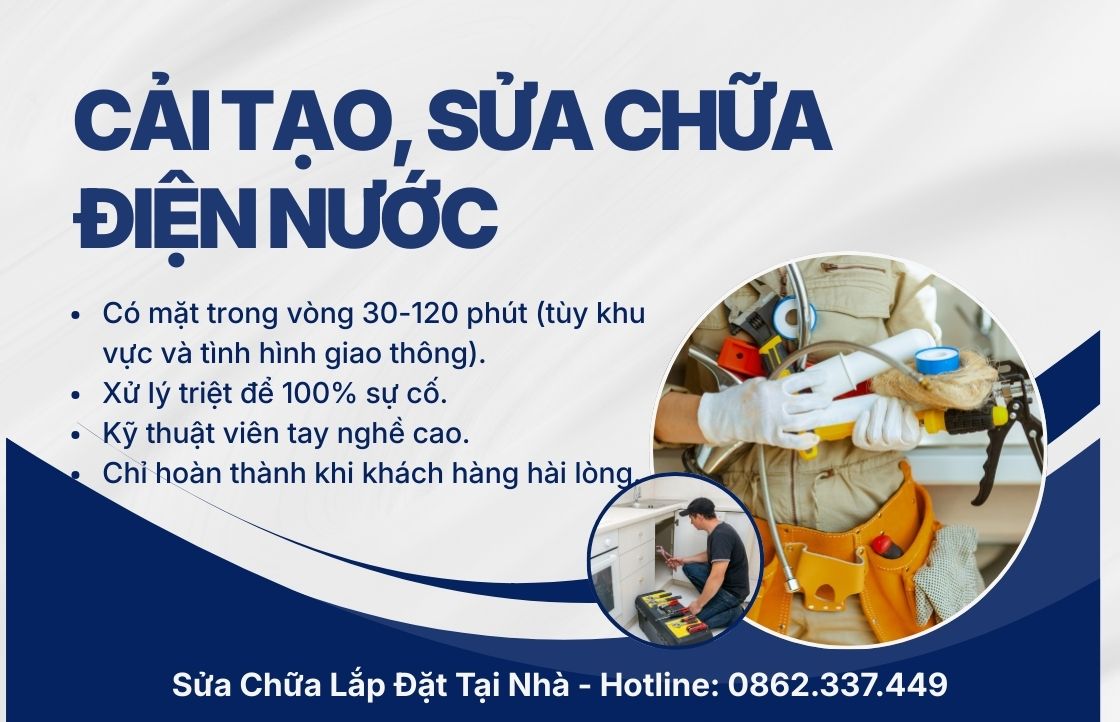 Cải tạo sửa chữa điện nước TP.HCM