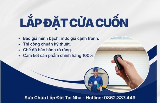 Dịch vụ lắp đặt cửa cuốn TP.HCM Uy tín - Giá tốt - Bảo hành dài hạn
