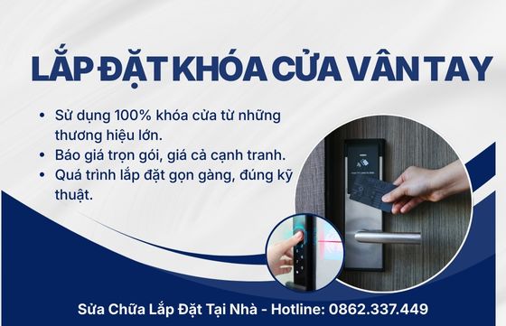 Lắp đặt khóa cửa vân tay TP.HCM