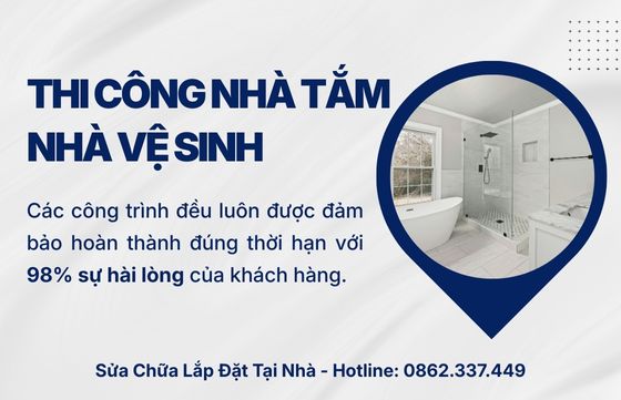 Dịch vụ thi công nhà tắm, nhà vệ sinh trọn gói tại TP.HCM