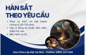 Hàn sắt theo yêu cầu