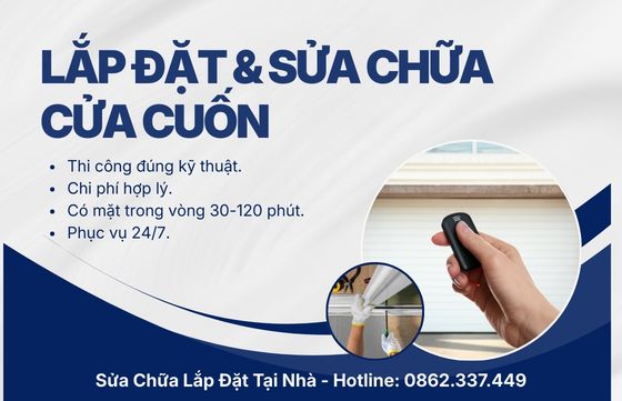 Lắp đặt, Sửa chữa cửa cuốn - Nhanh chóng - Uy tín - Giá tốt