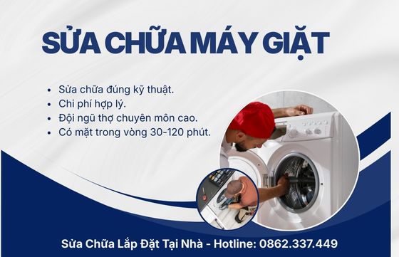 Dịch vụ sửa máy giặt tại nhà: Giá tốt - Bảo hành dài hạn