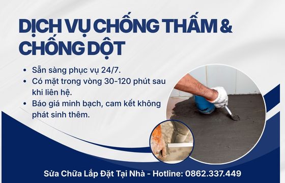 Dịch vụ chống thấm & chống dột uy tín