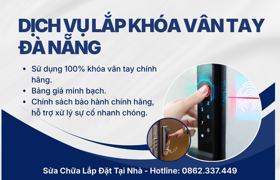 Dịch vụ lắp khóa vân tay Đà Nẵng