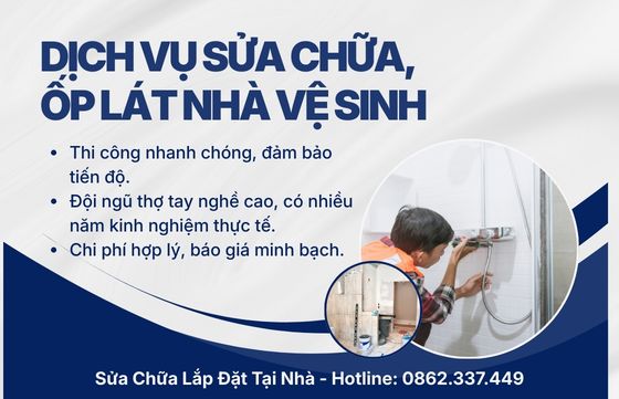 Dịch vụ sửa chữa & ốp lát nhà vệ sinh trọn gói