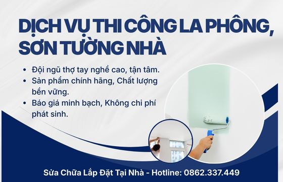 dịch vụ Sơn tường La phông trọn gói