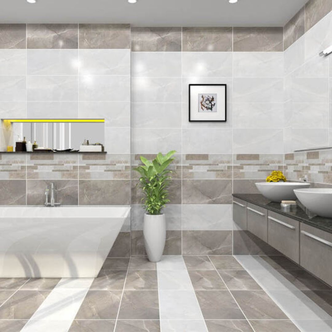 gạch lát nhà vệ sinh đẹp vân đá hoa cương