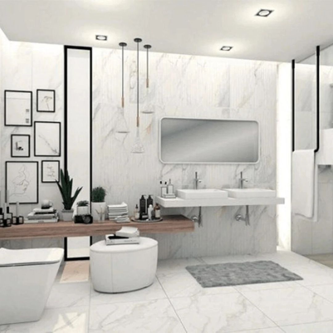 màu ốp lát nhà vệ sinh đẹp