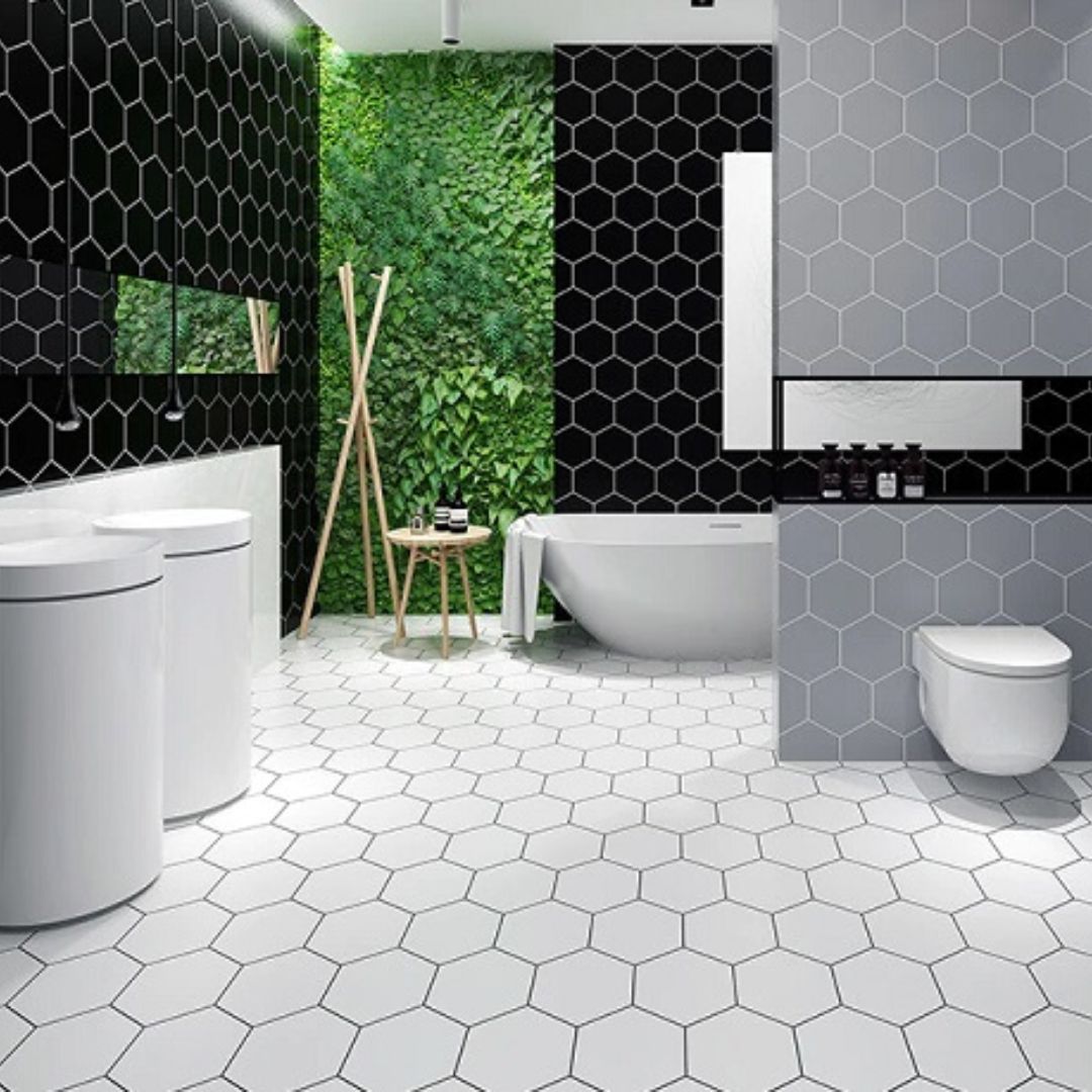 màu ốp lát nhà vệ sinh trắng đẹp